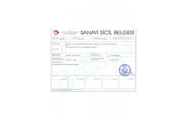 Sanayi Sicil Belgesi
